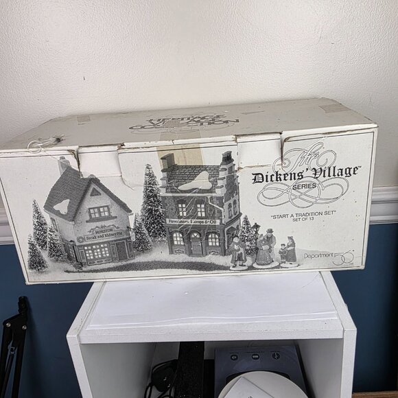 Department 56 Dickens' Village Series Start A Tradition Set - Picture 15 of 16